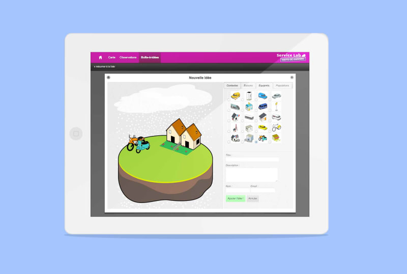 User Studio (R&D) – Service Lab : Dispositif d'innovation territoriale concertée